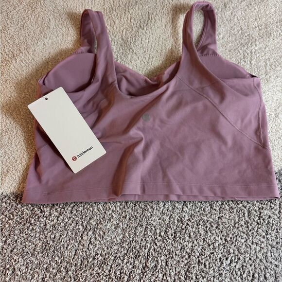 lululemon align Tank Top Womens Sz 12 purple Nulu Fabric built in Bra New - Picture 3 of 12